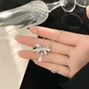 Luxury Jewerlry Sterling Silver Necklace for Women Crystal Knot Pendant Charm