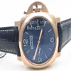 Relógio masculino vs qualidade 44mm rg le azul vsf p9010 18k rosa banhado a ouro movimento automático pulseira 285w