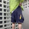 メンズショーツ日本のレトロデニム夏の機能的な大きなポケットワークウェア因果ゆるい5ポイントパンツメンボトム男性服