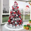 Noel dekorasyonları 1 adet ağaç etek kar tanesi desen Beyaz Kenar Kat dekorasyon dekoru kar partisi için