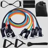 Resistance Bands 12PCS Set Bodybuilding Home Gym Equipment Professional Training Weight Fitness Elastic Rubber Expander 230926