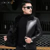Men's Leather Faux Genuine and Fur Coat 2023 Winter Jacket Mens Jackets Thick Mink Coats for Male Clothing Jaqueta FC 230927