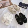 Femmes pantoufles nouvelle mode luxe lettre concepteur baskets laine sandales chaud confort femmes chaussures