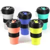 Caneca de silicone de viagem 550ml copos de café BPA dobrável sílica caminhadas canecas portátil telescópico bebendo dobrável à prova de vazamento 2108305p