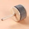 Jouets d'apprentissage en bois Cabasa métal chaîne perlée cylindre Pop main Shaker instrument de percussion pour bande de classe taille moyenne 230926