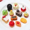 Fleurs décoratives 5 pièces modèle alimentaire petits ornements Simulation gâteau Dessert décoration artisanat bijoux à bricoler soi-même résine plastique accessoires vente en gros