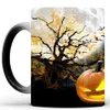 Mugs Brand 301-400ml Creative Color Changing Mug Coffee Milk Tea Cup Halloween Novelty Gift For Friends249L