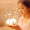 Night Lights Cute silicone Night Sleep lamp Children's toy Birthday gift Year of the Ox Creative286F