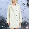 Women's Trench Coats Fashionable Outdoor Windbreaker Short Coat Solid Color Ideal For Adult Women Traveling And Hiking Nylon Ladies Jacket