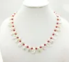 Choker Biwa Pearls White Freshwater Pearl Natural Irregular Necklace Glamour Lady Jewelry 19"