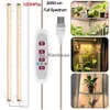 Kweeklampen 1-4 stuks LED-groeilichtstrips Volledig spectrum Zonlicht Led-balken voor planten Phyto-lamp 42-288 LED's Phytolamp met timer Dimbaar YQ230926 YQ230926