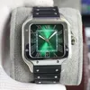 Ca Square Watch 40 мм Женева оригинальные кварцевые часы на резинке с корпусом из нержавеющей стали модные роскошные мужские часы спортивные мужские часы Montre De Luxe Factory Gift LB jason 007