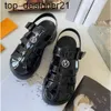 Designer woman thick Sandals Rubber Soled Gear Hollow Baotou High-quality Ladies luxury Buckle Roman Tide summer Outdoor Beach Sandal Slippers