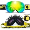 Outdoor Eyewear Frameless AntiFog Ski Goggles Night Lens Box Set 100% UV400 Protection Snowboard AntiSlip Strap Snow for Men Women 230926