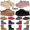 2023 مصمم نساء الثلج أحذية Tazz Tasman Slippers Australia Triple Black Chestnut Mustrard Seed Classic Ongly Brothes Womens Platform Winter