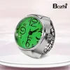 Armbanduhren Vintage Punk Fingeruhr Mini Gummiband Legierung Uhren Paar Ringe Schmuck Uhr Retro Römischer Quarzring