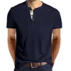 Polos pour hommes 2023 européen et américain à manches courtes bouton poche polo hommes chemises Ropa De Hombre vêtements couleur unie