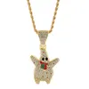 Hip Hop Style Big Star Full Diamond Necklace Men's Accessories Personalized Fashion Cuban Chain Starfish Alloy Pendant