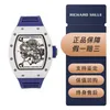 Richarmill horloge Automatisch mechanisch polshorloge Luxe horloges heren Zwitserse sport RM055 Wit keramiek Japan Limited Edition Herenmode Vrije tijd Busines WNXWN