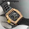 RichasMills Horloge Milles ZF Fabriek Automatisch uurwerk Tourbillon Heren Milles Zakelijk Vrije tijd Rm11-03 Volledig Mei Gouden Kast Tape Zwitserse Polshorloges