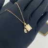 Lyxhalsband hänge halsband designer smycken för kvinna 18k stigande guld silver parfym ananas guld juvelery bröllop cyg2392712-3