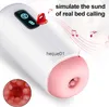 Masturbatoren Automatische Männliche Masturbator Tasse Vagina Starke Vibration Digitale Blowjob Maschine Echte Pussy Masturbation Erwachsene Sex Spielzeug Für Männer x0926