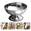 Serviessets Roestvrijstalen Slakom Metalen Puddingbekers Desserthouder Snack Fruit Snoepcontainer Voor DIY Parfait Bananenpudding 2cm