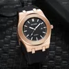 Armbandsur Pintime Top Brand Sport Watches Silicone Chronograph Fashion Luxury Quartz Military Gold Wrist Watch for Men Relogio Masculino