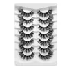 7 par DSD Faux Mink Lashes Fluffy Soft Wispy Natural Long False ögonfransar lockiga fransar Partihandel