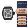 自動メカニカルリストウォッチRicharmill Tourbillon Watches Sport Luxury Watch RM030 Japan Limited EditionブラックセラミックメンズファッションレジャーWNE6H