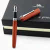 Fountain Pens Remastered Classic Wood Pen 05mm 10mm NIB Calligraphy Pens Jinhao Stationery Office School Supplies 230927