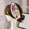 Hochwertiges elastisches Stirnband für Männer und Frauen 2021 Brief Pailletten Design Grün Rote Blume Haarbänder Damen Mädchen Retro Turban Hea2106