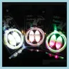 Shoe Parts Accessories Led Light Lace Flashing Fiber Optic Shoelaces Luminous Shoes Laces Fashion 3Rd Generation Blister Box For P Dhbkl