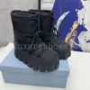 Designer Dames Laarzen Laureate Platte Vrijetijdsschoenen Leren Snowboots Dames Zachte Winter Warm Meisjes Schapenvacht Wit Zwart Schoen Pluche Bont Halve Enkellaars