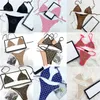 Swimwear Designer Swimsuits For Women Sexy Bikini Underwear Embroidery Letter Fashion Metal Chain Bikini Bathing Suits 14 Styles293t