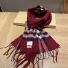 Integrity Designer Cashmere Scarf vinter kvinnor och män lång halsduk kvalitet pannband mode klassisk tryckt check stora rutiga sjalar