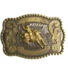 Silver Gold Ride Bull Cowboy Belt Buckle For Men Hebillas Cinturon Jeans Belt Head Fit 4cm Wide Belt172b