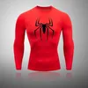 Camisetas para hombres Camiseta para hombre Camisa roja para correr Ropa de secado rápido para hombres Ropa de fitness ligera y transpirable Cuello redondo Camiseta de manga larga 230927