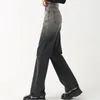 Jeans da donna Vintage Casual Denim Donna Elegante dimagrante Pantaloni comodi a vita alta Pantaloni di colore sfumato