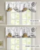 Curtain Retro Illustration Lighthouse Sailing Ship Kitchen Curtains Balcony Adjustable Roman Blinds Small Short For Living Room