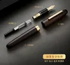 Fountain Pens Jinhao Rosewood Pen Present Box Set Full Gold Clip Medium NiB Ink Office Utsökt Writing Business 230927