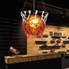 Lampes suspendues American Retro Basketball Personnalité créative Restaurant Gym Bar Chambre Tendance Décoration Chandeliers2081