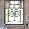 Wall Stickers Custom Size Stained Glass Window Film Frosted Privacy Static Cling Retro Prairie Style Shower Bathroom Office Home Deco 230927