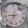 20 stijl kerstcadeau horloges dames 26 mm roze diamanten accent wijzerplaat roestvrij staal Watch286M