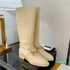 Bottes à talons épais, talons hauts et bas, bout rond avec fermeture éclair, décoration formelle et décontractée, vêtements de travail pour banquet