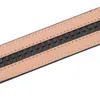 Gürtel 35 cm Breite Echtledergürtel ohne Schnalle Luxus Herren Rindslederband Schwarz 110 m-130 cm CE35-3311