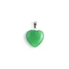Pendant Necklaces Natural Malaysian Jade Heart Shape Agates Charms For Women Making DIY Jewelry Necklace Earrings Accessory