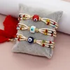Bracelets à maillons Bohème Été Coloré Cristal Turc Oeil Charme Femmes À La Main Amitié Gland Bijoux De Mode Miyuki Perle De Verre