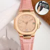 Patekphilippe Mechanical PP Movement Automatic Womens 324Sc Thin Watch 352mm Ultra Watch Sapphire Ceramic Case Stainless Strap Multifunction Business Luxu