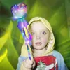 Baguette magique lumineuse LED clignotante, jouets, baguette de princesse scintillante à main pour Costume de fille, spectacle de jeu de rôle